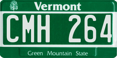 VT license plate CMH264