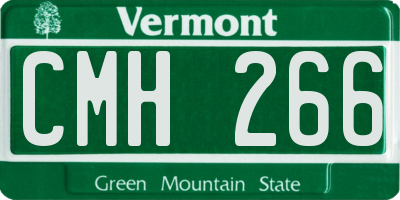 VT license plate CMH266
