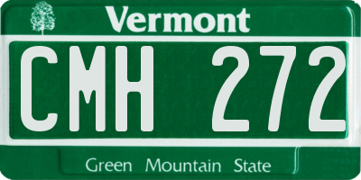 VT license plate CMH272