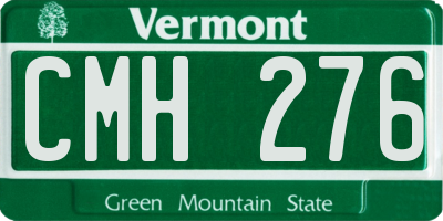 VT license plate CMH276