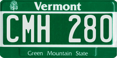 VT license plate CMH280