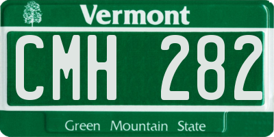 VT license plate CMH282
