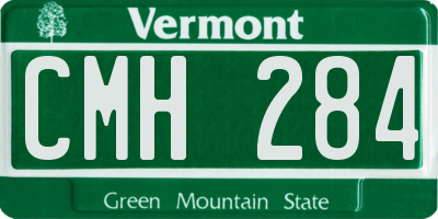 VT license plate CMH284
