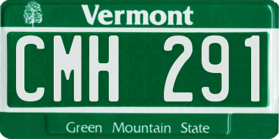 VT license plate CMH291