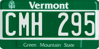 VT license plate CMH295
