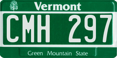 VT license plate CMH297