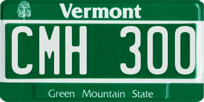 VT license plate CMH300