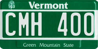 VT license plate CMH400