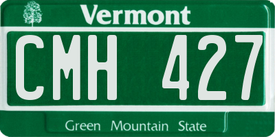 VT license plate CMH427