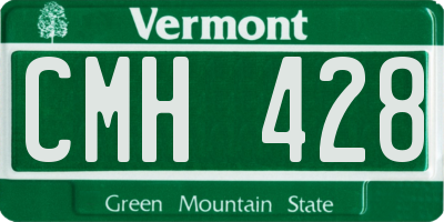 VT license plate CMH428