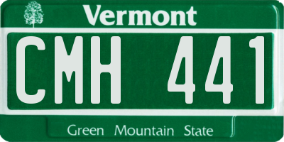 VT license plate CMH441