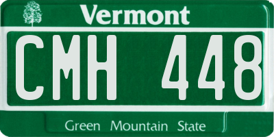 VT license plate CMH448