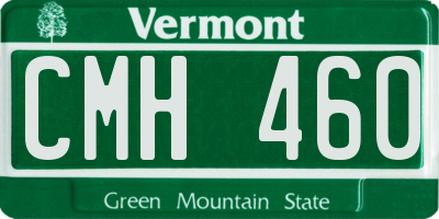 VT license plate CMH460