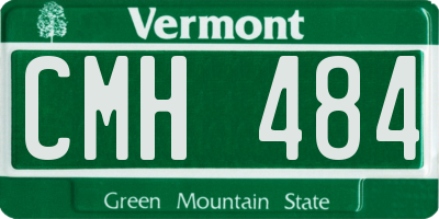 VT license plate CMH484