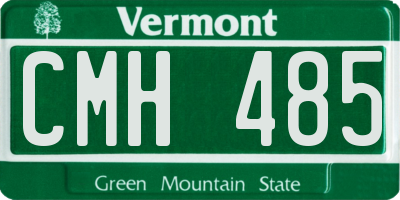 VT license plate CMH485