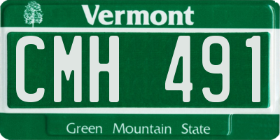 VT license plate CMH491