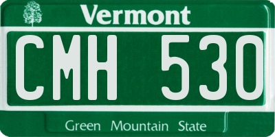 VT license plate CMH530