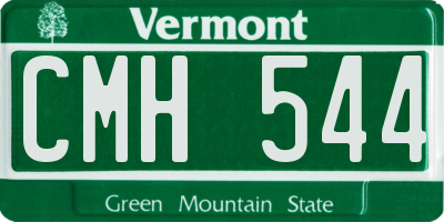 VT license plate CMH544
