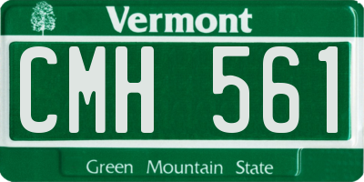 VT license plate CMH561