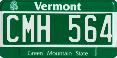 VT license plate CMH564