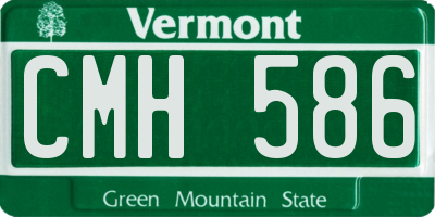 VT license plate CMH586