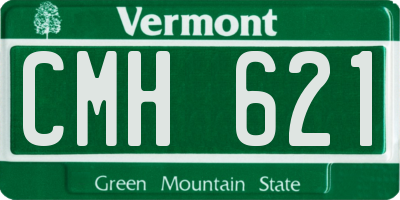 VT license plate CMH621
