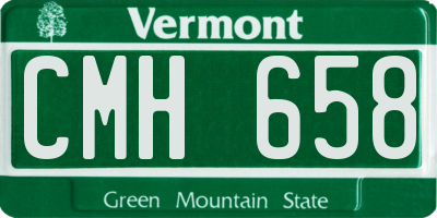 VT license plate CMH658