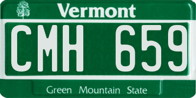 VT license plate CMH659