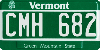 VT license plate CMH682