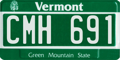 VT license plate CMH691