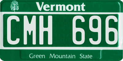 VT license plate CMH696