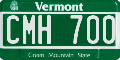 VT license plate CMH700