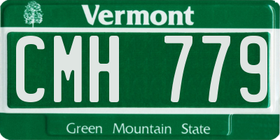 VT license plate CMH779