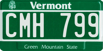 VT license plate CMH799