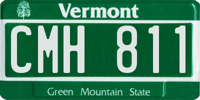 VT license plate CMH811
