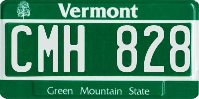 VT license plate CMH828