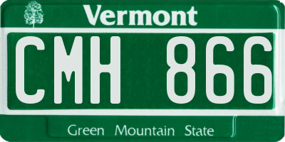 VT license plate CMH866