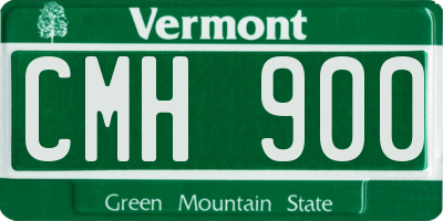 VT license plate CMH900