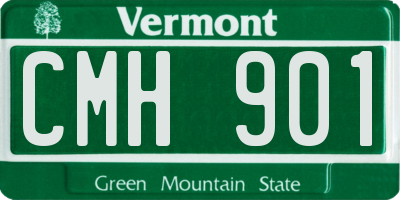VT license plate CMH901