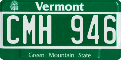 VT license plate CMH946
