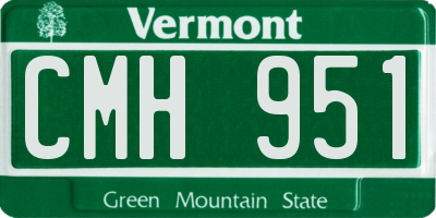 VT license plate CMH951