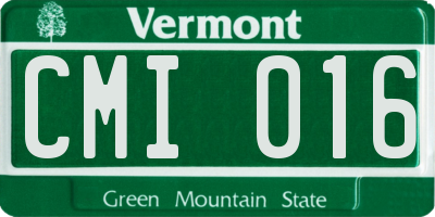 VT license plate CMI016