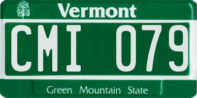 VT license plate CMI079