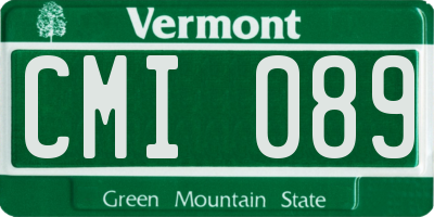 VT license plate CMI089