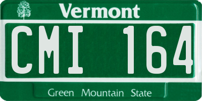 VT license plate CMI164