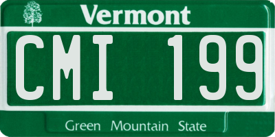 VT license plate CMI199