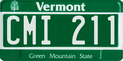 VT license plate CMI211