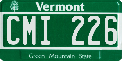 VT license plate CMI226