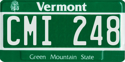 VT license plate CMI248