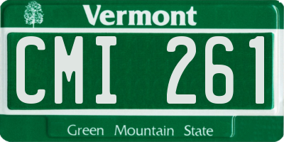 VT license plate CMI261